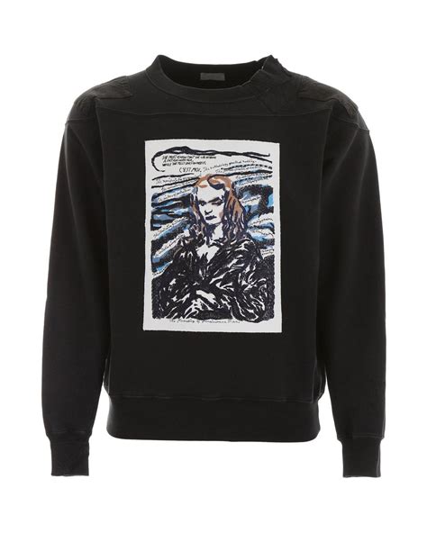 dior raymond pettibon sweatshirt|Cotton sweatshirt, DIOR AND RAYMOND PETTIBON patch.